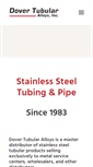Mobile Screenshot of dovertubular.com